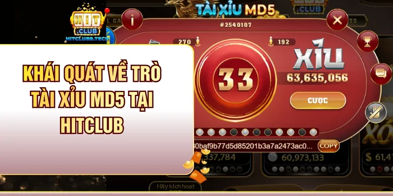 Khái quát về trò Tài xỉu MD5 tại Hitclub