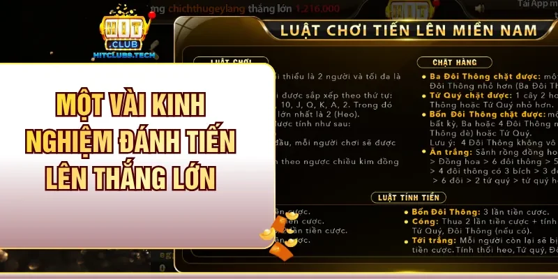 Một vài kinh nghiệm đánh tiến lên thắng lớn