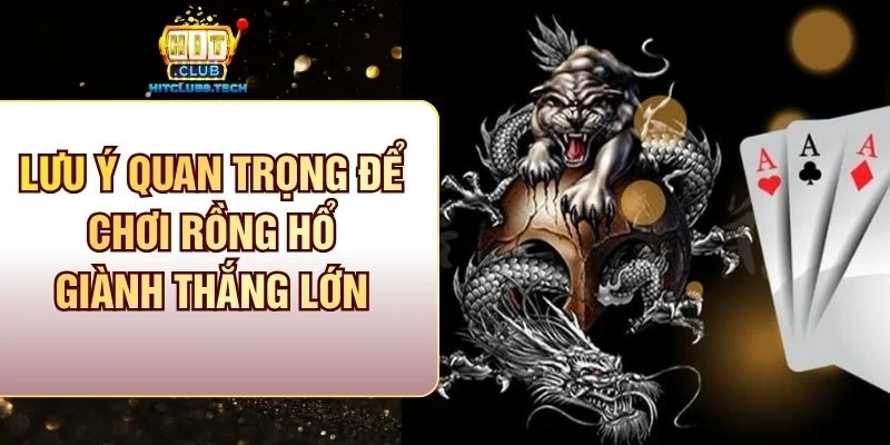 Những lưu ý quan trọng để chơi rồng hổ giành được thắng lớn